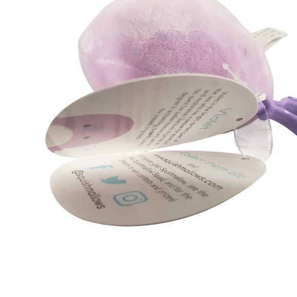 Squishmallows 3.5" Violet Octopus Plush Keychain Clip-On Collectible Soft Toy - Picture 5 of 5